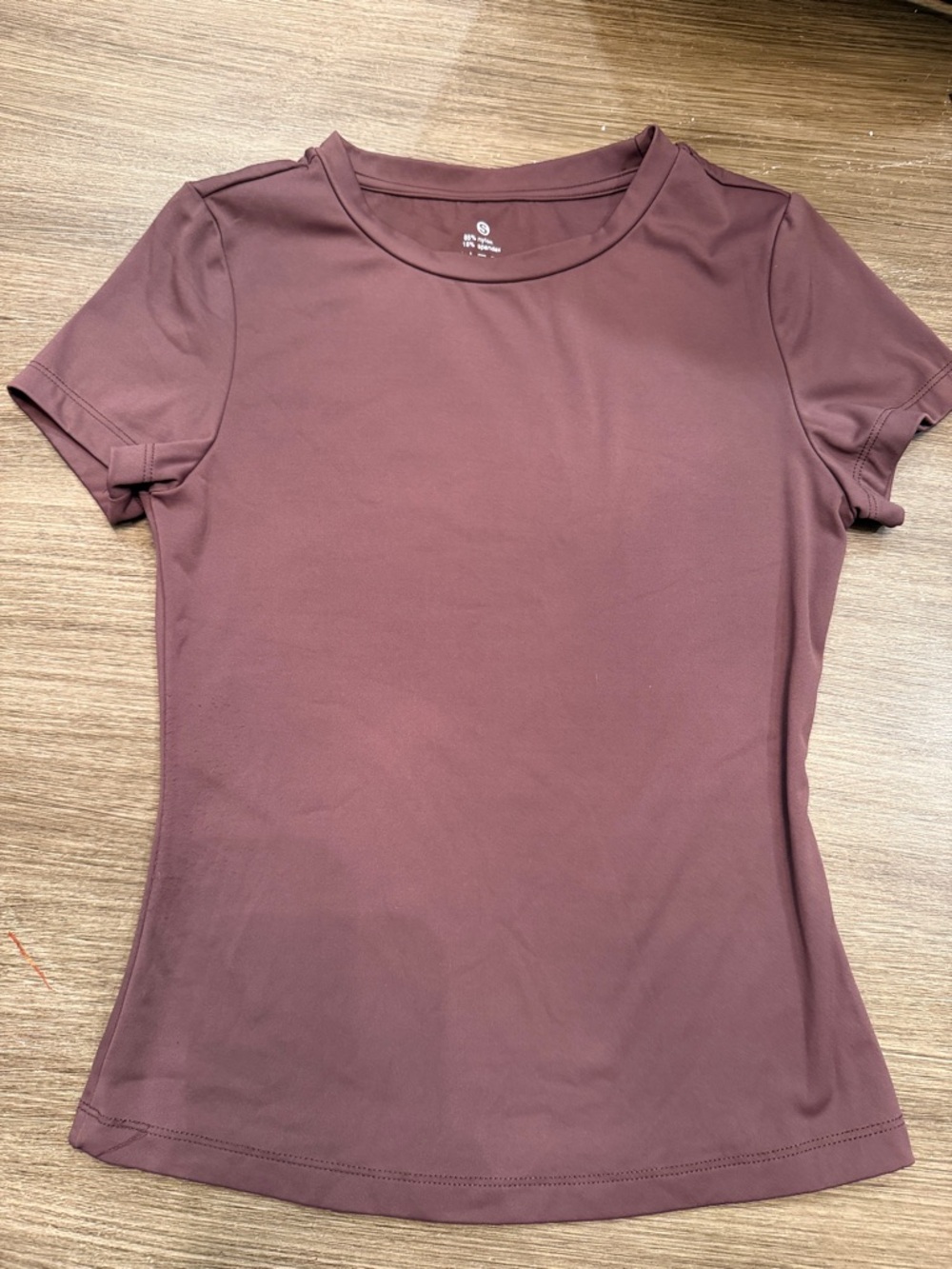 Everyday Scoop Neck Tee in brown SZ S